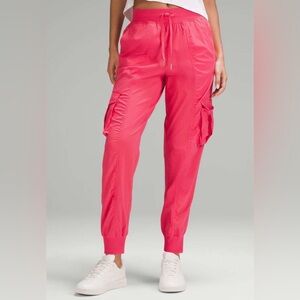 #557 NWT Lululemon Dance Studio Relaxed-Fit Mid-Rise Cargo Jogger Glaze Pink SzM